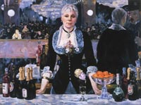 Linda Nochlin in Manet's Bar at the Folies-Bergère